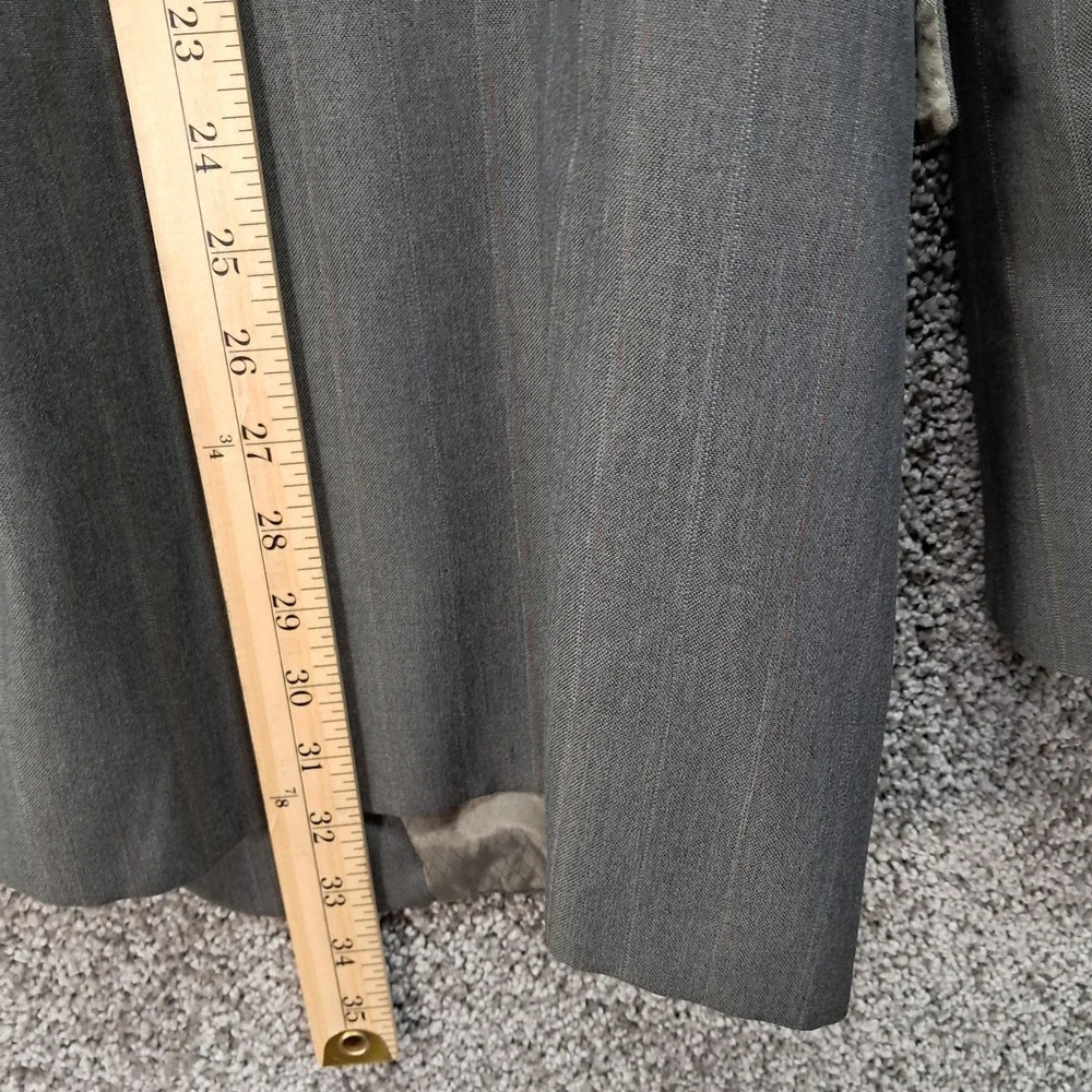Hart Schaffner & Marx Mens Grey Pinstripe Wool Blend Blazer Sport Coat 42 6977